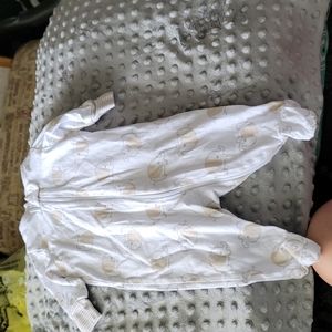 Gerber NB White Footies Elephants